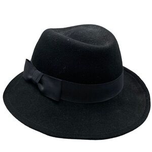 Street Smart vintage black wool fedora